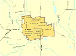 Detailed map of Sedan, Kansas