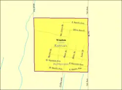 Detailed map of Windom, Kansas