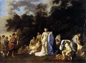 دیانا و نیمف, 1654.