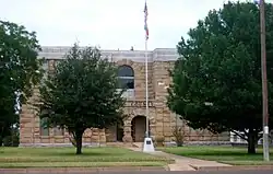 The Dickens County Courthouse in Dickens.