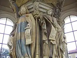 Claus Sluter, داوود and a پیامبر from the Well of Moses