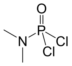 Dimethylamidophosphoric dichloride 2D skeletal