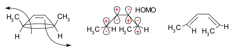 Dimethylcyclobutene ringopening mechanism frontier-orbital method