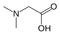 Ball and stick model of dimethylglycine