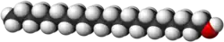 Spacefill model of docosanol