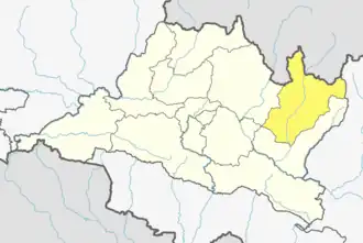 موقعیت ناحیه دولَکا در نقشه