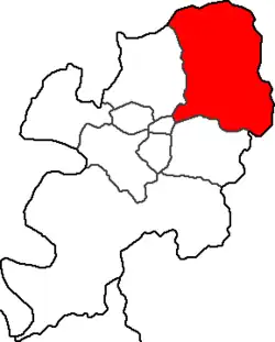 موقعیت ناحیه دونگ (دئگو) در نقشه