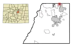 Location in Douglas County and the State of Colorado