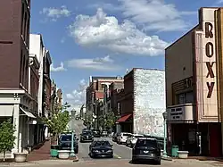 Clarksville's historic downtown