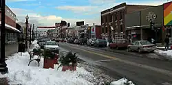 View down 9 Mile in Downtown Ferndale