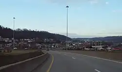 Central Weirton from U.S. Highway 22 exit.