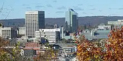 Downtown Worcester, with City Hall (1898) at right