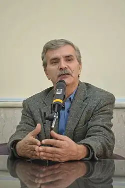 ایمان‌پور در روز بزرگداشت کوروش در دانشگاه شهید چمران اهواز، ۱۳۹۵.