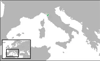 دوکنشین لوکا (سبز).