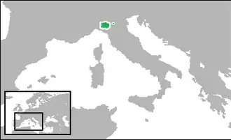 دوک نشین پارما و پیاچنزا (سبز).