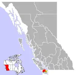 Location of Duncan in بریتیش کلمبیا