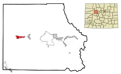 Location in Eagle County and the state of کلرادو