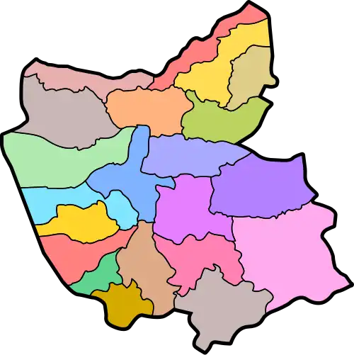 نقشه شهرستانهای استان آذربایجان شرقی