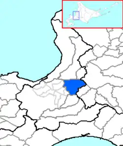 Location of Ebetsu in Hokkaido (Ishikari)