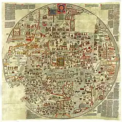 نقشه جهان ادریسی روجریانا (۱۱۵۴)