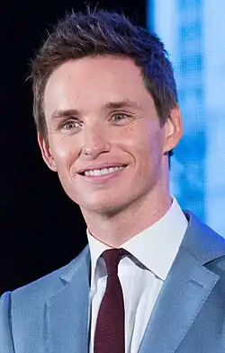 Redmayne at the Japan premiere of 'Fantastic Beasts and Where to Find Them' in 2016.