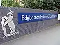 Entrance to the Indoor Cricket Centre.