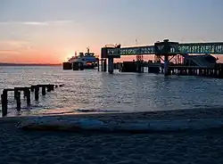 The Washington State Ferries dock in Edmonds