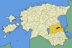 Luunja Parish within Tartu County.