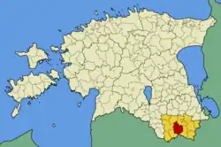 Rõuge Parish within Võru County.