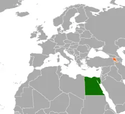 نقشهٔ مکاننمای Egypt و Armenia
