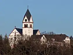 Former فرقه فرانسیسکن abbey upon the Klosterberg (abbey hill) in the east of Kelkheim.