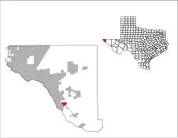 موقعیت Clint, Texas