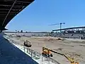 The stadium on construction