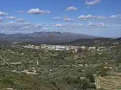 El Perelló with the  Serra del Boix  in the background