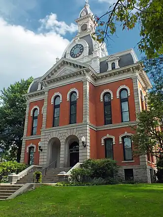 The Elk County courthouse in Ridgway.