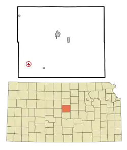 Location of Holyrood, Kansas