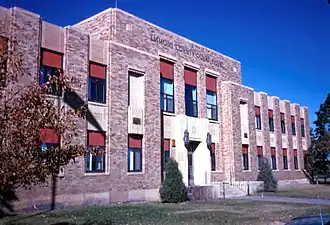 Emmons County Courthouse in Linton - Dedicated, October 6, 1934 on the occasion of the 50th anniversary of Emmons County