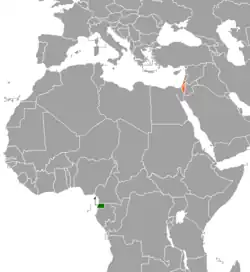 نقشهٔ مکاننمای Equatorial Guinea و Israel