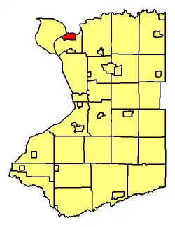 Location of Tonawanda in Erie County