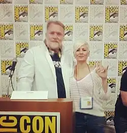 Erin Fitzgerald and Monster High producer Audu Paden SDCC