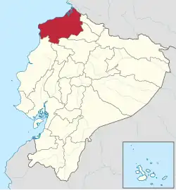 موقعیت Esmeraldas