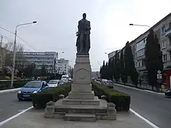 Statue of Alexandru Ioan Cuza, downtown Bârlad
