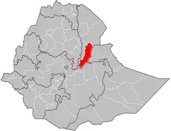 Zone 3 location in Ethiopia