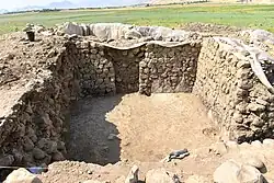 ساختمان اشکانی در قلعه‌گاه دربند، ۲۶ سپتامبر ۲۰۱۹