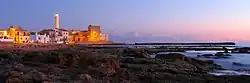 The lighthouse in the frazione Punta Secca.