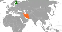 نقشهٔ مکاننمای Finland و Iran