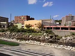 Downtown Fitchburg as seen from Riverfront Park