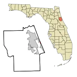 Location in Flagler County and the state of فلوریدا