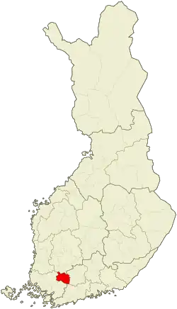 موقعیت ناحیه فورسا
Forssa sub-region