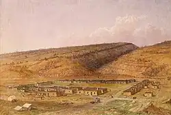Fort Defiance, New Mexico (now Arizona) by Seth Eastman (1808 - 1875), painted 1873
